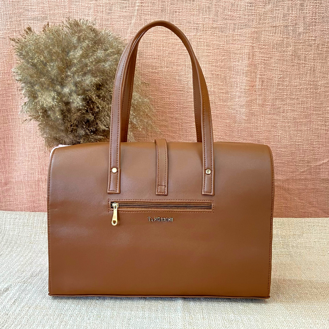 Brown with Boho Design Leera 16inch Bag