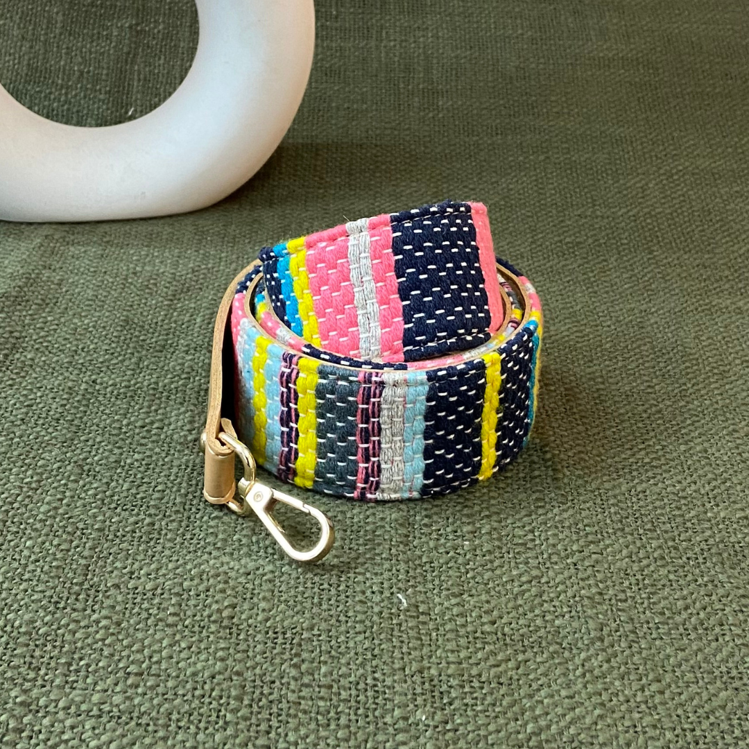 Beige Colorful Vibrant Shoulder Strap