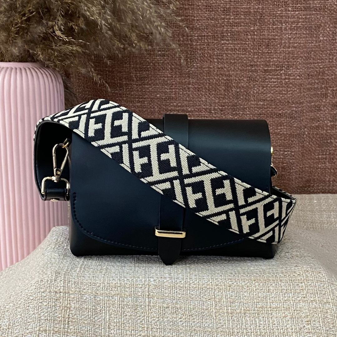 Black Eva Bag with T-Shape Design Belt.