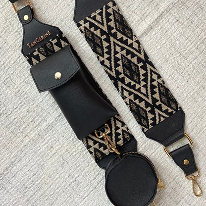 Black Diamond Pochette Belt with Phone Case