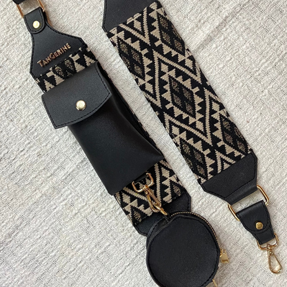 Black Eva + Black Diamond Pochette Belt with Phone Case