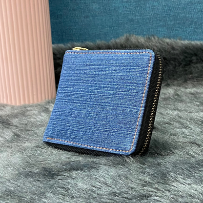 Blue Denim Mini Wallet
