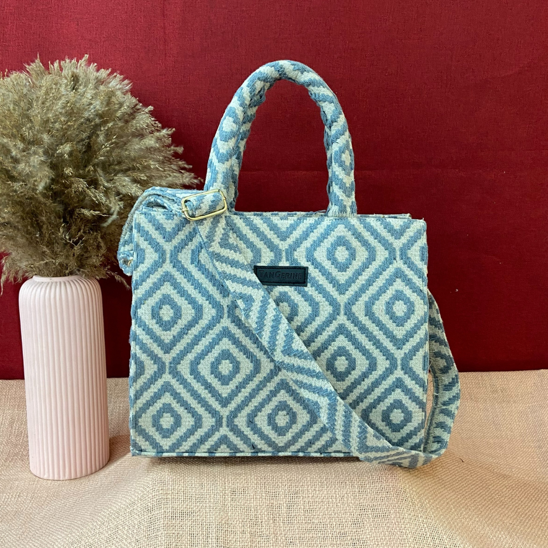 Emmy Blue Diamond Medium Size Bag. (New Style)