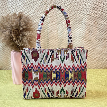 Emmy Colorful Tribal Bag XL Tote Bag