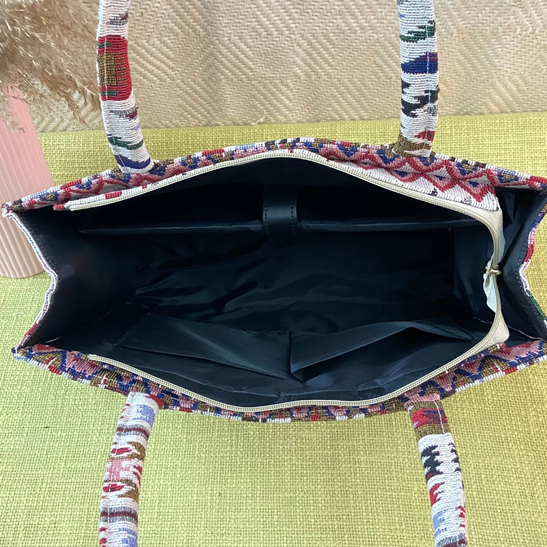Emmy Colorful Tribal Bag XL Tote Bag