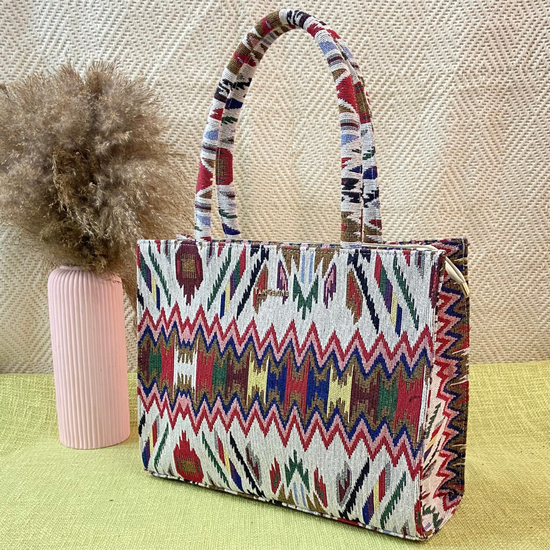 Emmy Colorful Tribal Bag XL Tote Bag