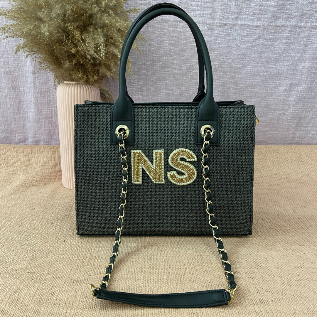 Grey Chain Tote 12inch