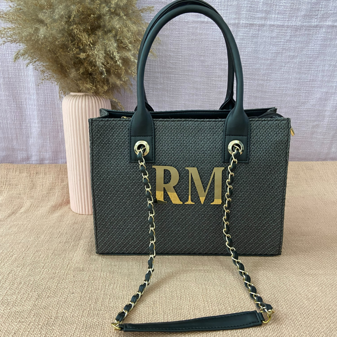 Grey Chain Tote 12inch