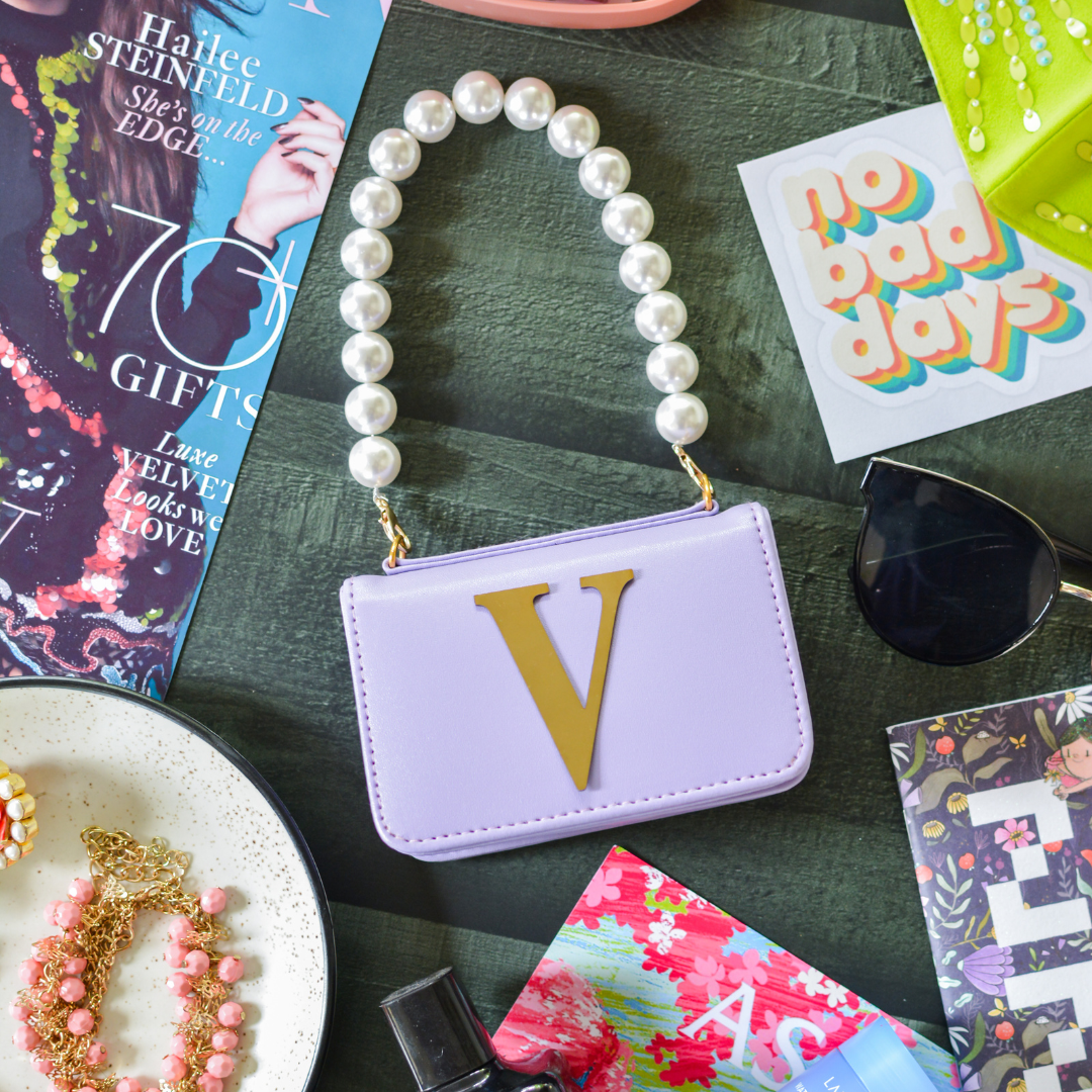 Lavender Monogram Bag