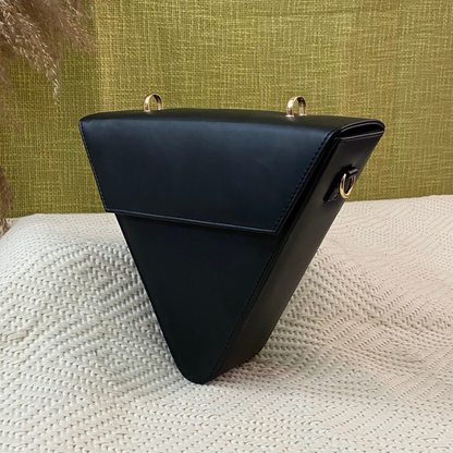 Matte Black Triangular Bag