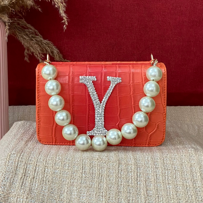 Orange Ombre Box Style Waist Bag Phone Size