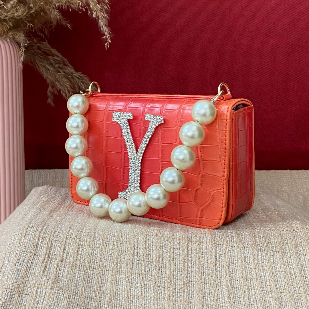 Orange Ombre Box Style Waist Bag Phone Size