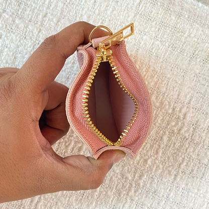 Pink Plain Pochette Belt with Phone Case