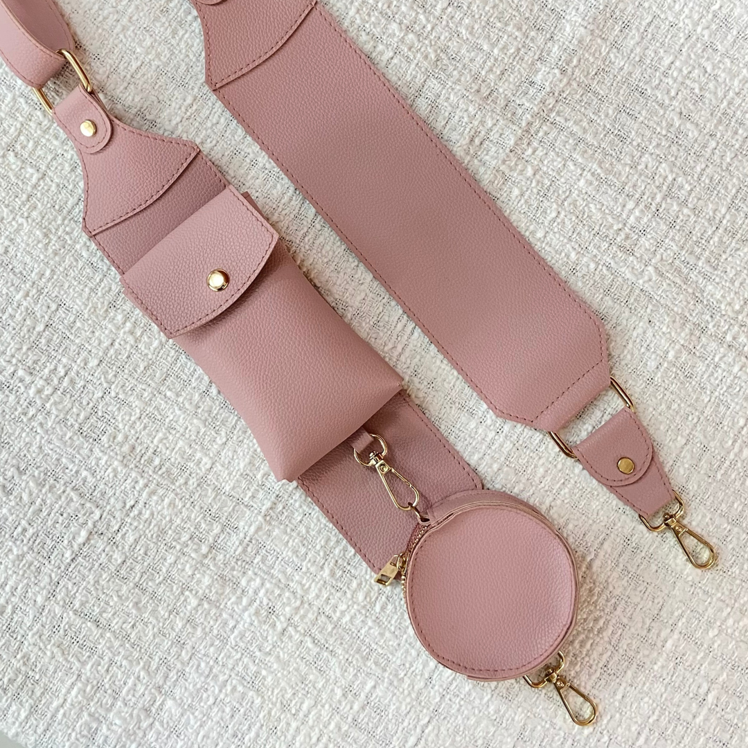 Pink Plain Pochette only Belt