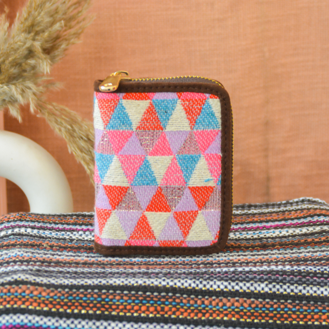 Pink Triangle Mini Wallet