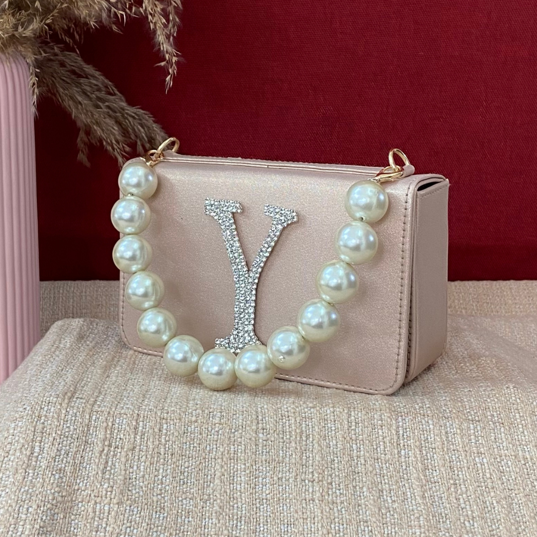 Rose Gold Non-Textured Box Style Waist Bag Phone Size.