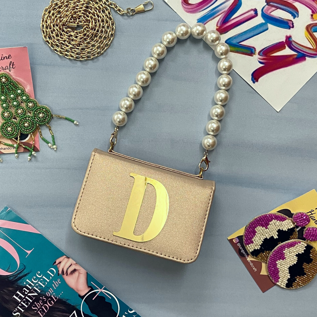 Rosegold Non-Textured Monogram Bag