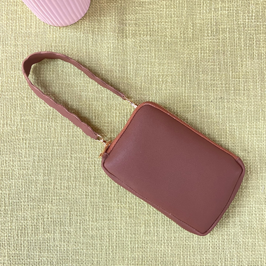 Tan Pouch + Tan Vibrant Pochette Belt